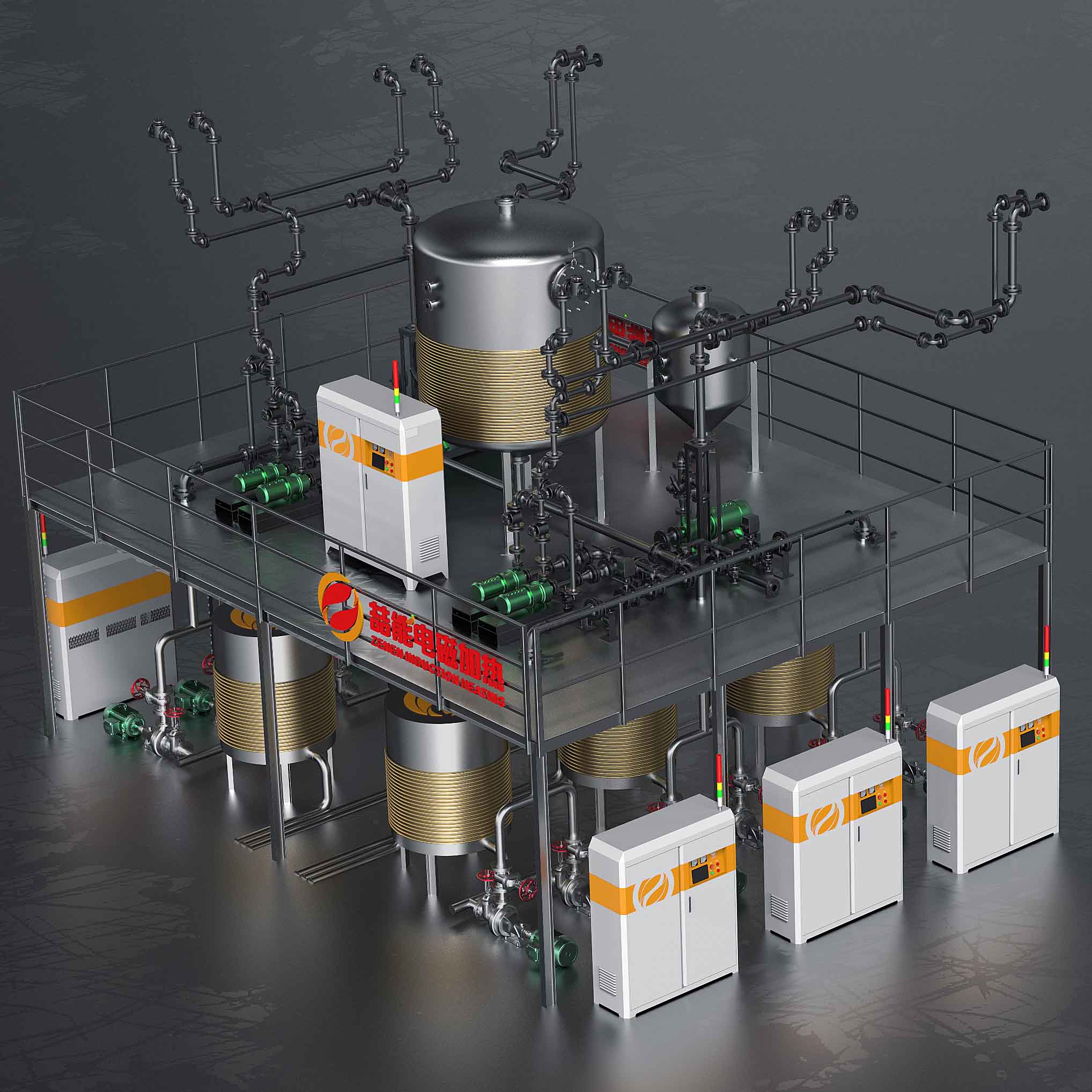 不銹鋼反應(yīng)釜電磁加熱設(shè)備 不銹鋼反應(yīng)釜電磁加熱設(shè)備